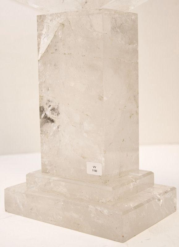 Pair Modern Rock Crystal Candelabra
