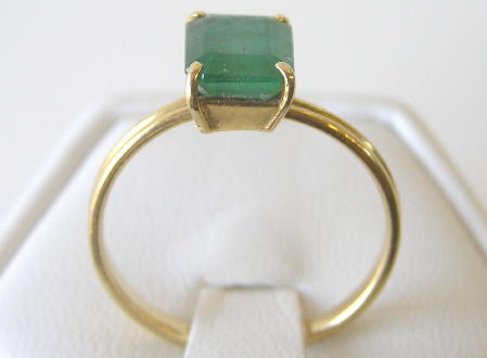 Emerald Cut Emerald 14K Gold Ring