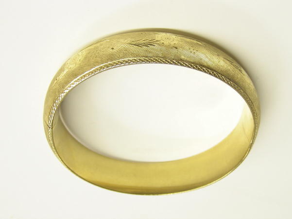 Rine 14K Gold Bracelet w Floral Designs