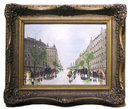 BERKES Paris Streetscape Oil Painting