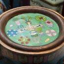 Antique Chinese Kuang Hsu Turquoise Cloisonne Vase with Precious Objects Motif