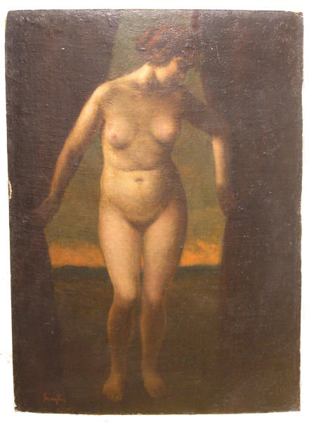 Ferenc Semjen Female Oil on Board