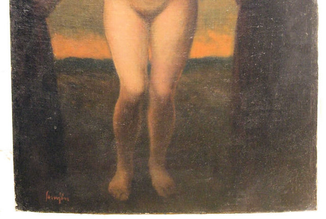 Ferenc Semjen Female Oil on Board