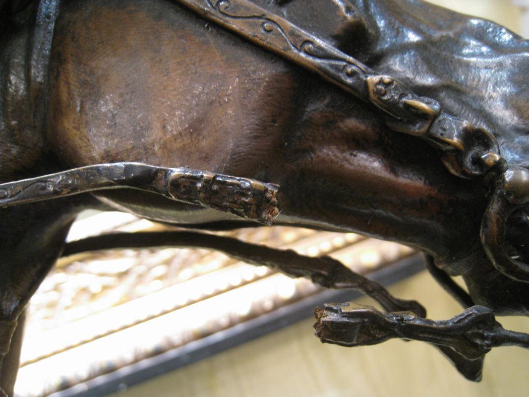 Alfred Dubucand Bedouin Ostrich Hunt Antique Orientalist Bronze Sculpture