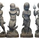 Wheeler Williams Neoclassical Lead Garden Statues Sculptures