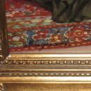 Orientalist Porcelain Plaque Arab Gentlemen Playing Backgammon After Margetson