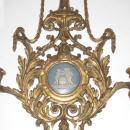 Pair of English Regency Giltwood Sconces with Wedgwood Jasperware Medallions