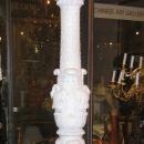 Pair E.F. Caldwell Italian Renaissance Marble Torchieres Torcheres