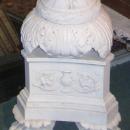 Pair E.F. Caldwell Italian Renaissance Marble Torchieres Torcheres