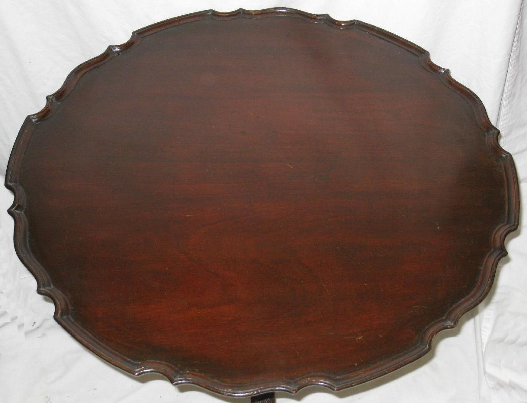 Antique Mahogany Tilt Top Tripod Table