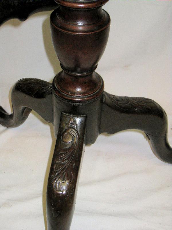 Antique Mahogany Tilt Top Tripod Table