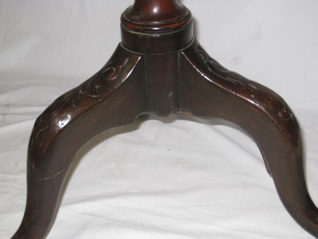 Antique Mahogany Tilt Top Tripod Table