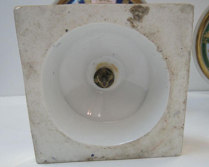 Matched Pair of Neoclassical Paris Campana Form Porcelain Vases