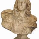 French Louis XIV General Henri de la Tour d'Auvergne Bust Sculpture After Derbais
