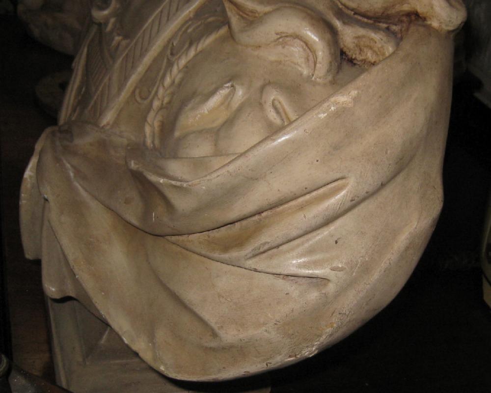French Louis XIV General Henri de la Tour d'Auvergne Bust Sculpture After Derbais