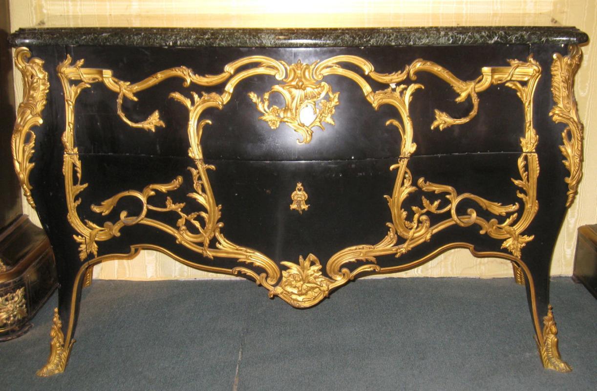 Antique French Louis XV Revival Commode Chest of Drawers