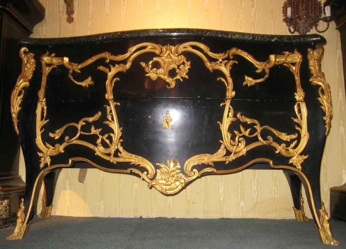 Antique French Louis XV Revival Commode Chest of Drawers