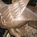 Antique Middle Eastern Arabic Islamic Qajar Persian Copper Bird Sculpture