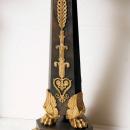 Pair Antique French Empire Ormolu Bronze Candelabra After Giambologna