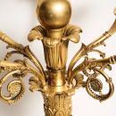 Pair Antique French Empire Ormolu Bronze Candelabra After Giambologna