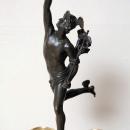 Pair Antique French Empire Ormolu Bronze Candelabra After Giambologna