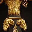 Pair Antique French Empire Ormolu Bronze Candelabra After Giambologna