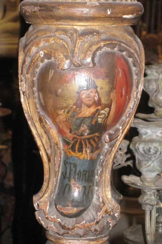 Pair Antique Renaissance Style Torchiere Torchere Candelabra