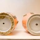 Pair Tall Antique French Paris Porcelain Neoclassical Vases
