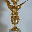 Pair Louis XV Federal Regency Style Gilt Bronze Candelabra with Eagles
