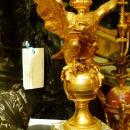 Pair Louis XV Federal Regency Style Gilt Bronze Candelabra with Eagles