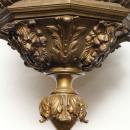 Antique French Louis XV Style Bronze Metal Lantern Chandelier