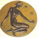McClelland Barclay Art Deco Patinated Metal Plaques