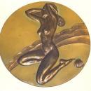 McClelland Barclay Art Deco Patinated Metal Plaques