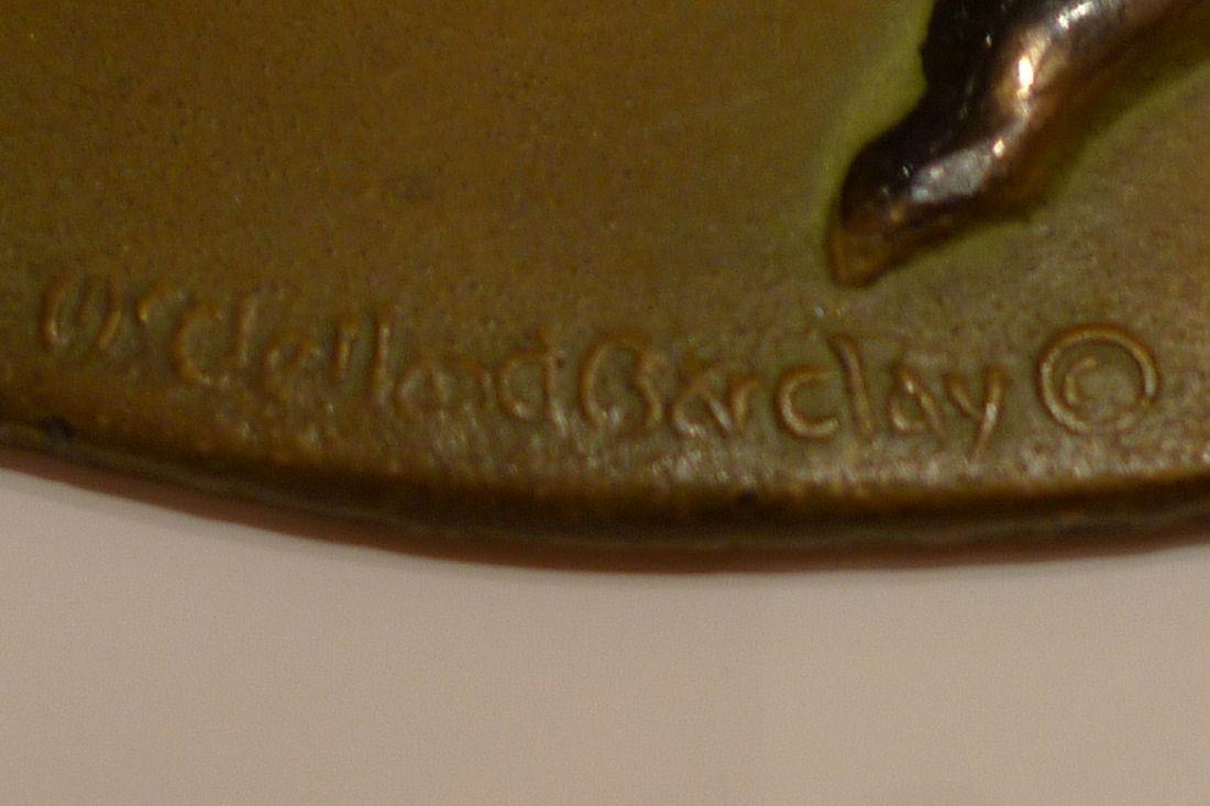 McClelland Barclay Art Deco Patinated Metal Plaques