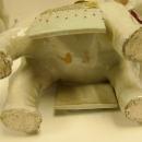 Pair Antique Chinese Elephant Joss Stick Holders / Candlesticks
