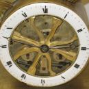 Anitque French Directoire Empire Period Chariot Form Bronze Mantel Clock