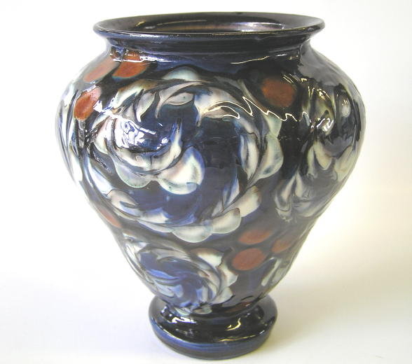 Herman Kahler Ceramic Floral Vase