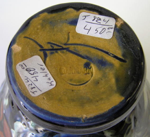 Herman Kahler Ceramic Floral Vase