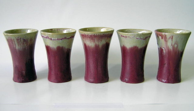 Fulper Arts & Crafts Chocolate Pot Set