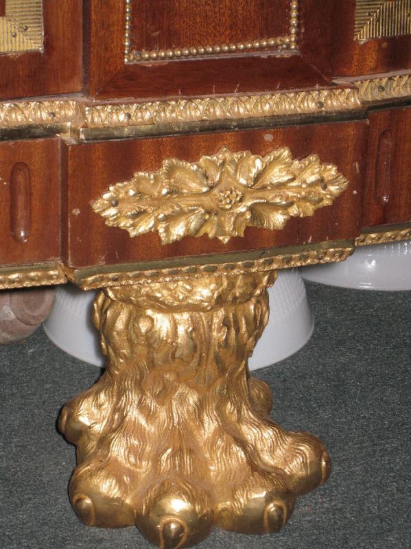 Antique French Louis XVI Style Sideboard Commode After Guillame Benneman