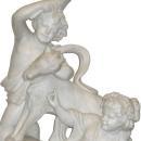Antique Bacchanalian Group Marble Sculpture After Clodion