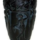 Marius Ernest Sabino La Danse Neoclassical Amethyst Glass Vase