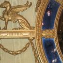 Antique Neoclassical Adams Style Overmantel Mirror