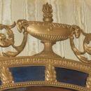Antique Neoclassical Adams Style Overmantel Mirror