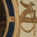 Antique Neoclassical Adams Style Overmantel Mirror