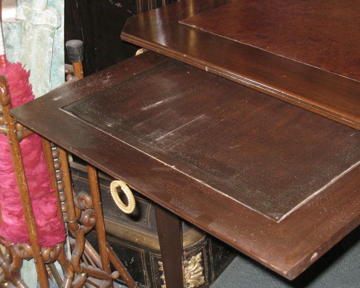 Antique Empire Style Mahogany Bureau Plat Desk