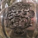 Antique EF Caldwell Greek Revival Silvered Metal Classical Chandelier