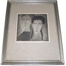 Hamaguchi Framed Mezzotint Print