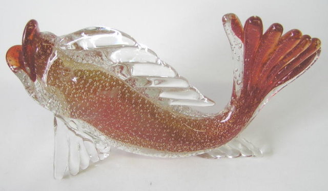 Vintage Murano Italian Glass Fish Figurine