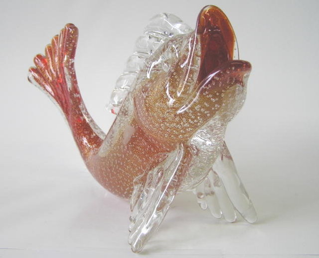 Vintage Murano Italian Glass Fish Figurine